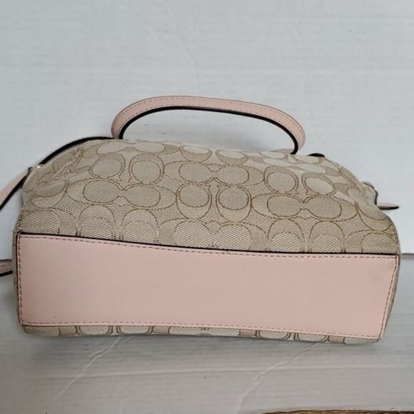 Coach Mini Kelsey Satchel Signature Jacquard Crossbody Shoulder WOMEN'S WOMAN'S - Picture 4 of 16